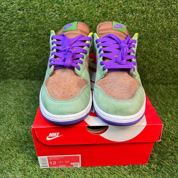 Nike Dunk Low SP Retro ‘Veneer’ 2020 Brown Green Purple DA1469-200 Men’s Size 12 - Picture 2 of 11